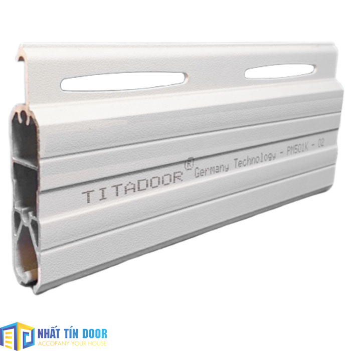 Cửa cuốn điện Titadoor PM501K khe thoáng nhôm 1.25 - 1.45mm